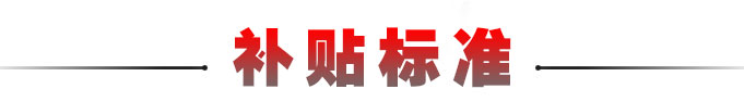 补贴标准 